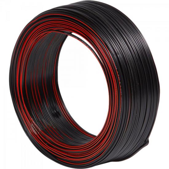 Fio Paralelo 2x0,75mm Nacional Preto/Vermelho TECHNOISE por 0,00 à vista no boleto/pix ou parcele em até 1x sem juros. Compre na loja Mundomax!