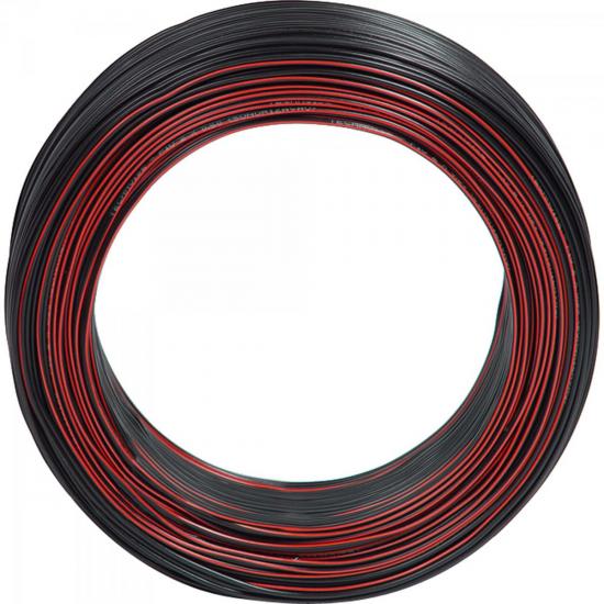 Fio Paralelo 2x0,75mm Nacional Preto/Vermelho TECHNOISE por 0,00 à vista no boleto/pix ou parcele em até 1x sem juros. Compre na loja Mundomax!