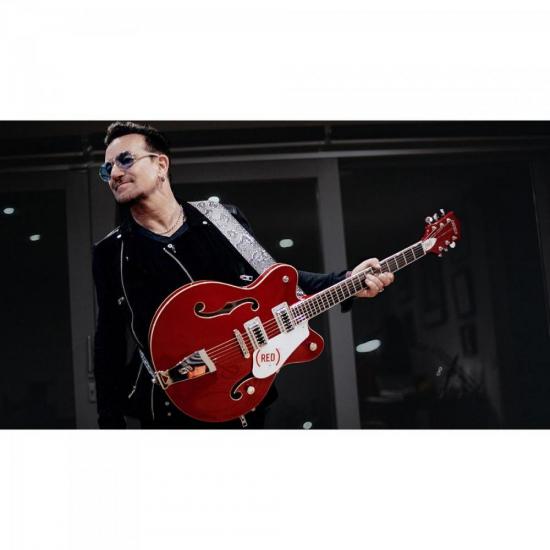 Guitarra GRETSCH Semi Acústica ELECTROMATIC BONO VOX Vermelha por 0,00 à vista no boleto/pix ou parcele em até 1x sem juros. Compre na loja Mundomax!