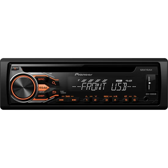Auto Rádio CD/USB/AM/FM DEH-X1880UB Preto PIONEER por 0,00 à vista no boleto/pix ou parcele em até 1x sem juros. Compre na loja Mundomax!