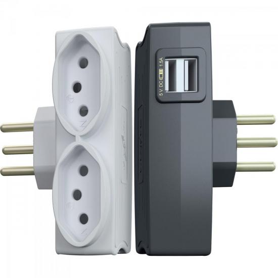 Multi Carregador USB 3P DN1650 Preto DANEVA por 0,00 à vista no boleto/pix ou parcele em até 1x sem juros. Compre na loja Mundomax!