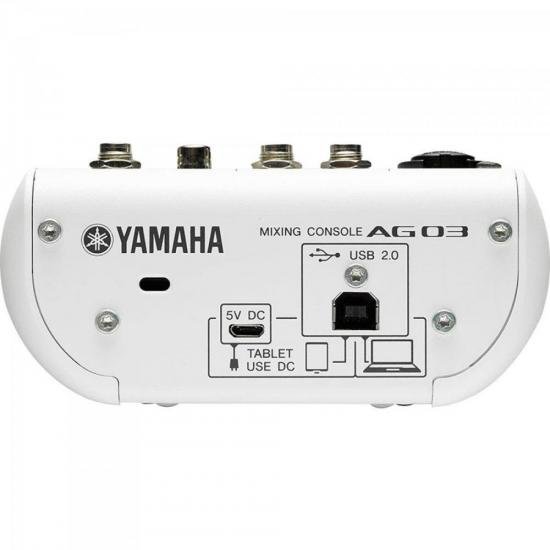 Mesa de Som e Interface de Áudio 3 Canais AG03 Branca YAMAHA por 1.386,99 à vista no boleto/pix ou parcele em até 12x sem juros. Compre na loja Mundomax!