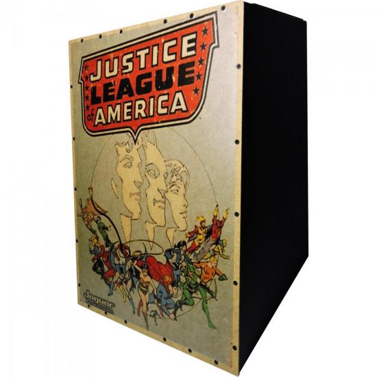 Cajon Eletroacústico Inclinado JUSTICE LEAGUE K2-EQ-009 JAGUAR por 0,00 à vista no boleto/pix ou parcele em até 1x sem juros. Compre na loja Mundomax!
