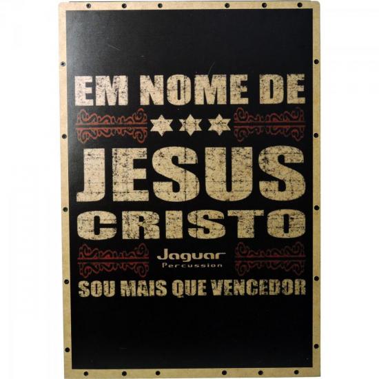 Cajon Eletroacústico Inclinado JESUS CRISTO K2-EQ-011 JAGUAR por 0,00 à vista no boleto/pix ou parcele em até 1x sem juros. Compre na loja Mundomax!