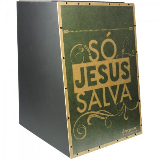Cajon Eletroacústico Inclinado SÓ JESUS SALVA K2-EQ-012 JAGUAR por 0,00 à vista no boleto/pix ou parcele em até 1x sem juros. Compre na loja Mundomax!