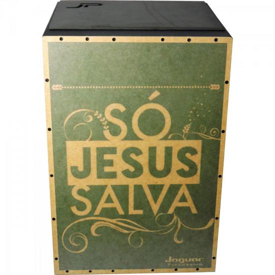 Cajon Eletroacústico Inclinado SÓ JESUS SALVA K2-EQ-012 JAGUAR por 0,00 à vista no boleto/pix ou parcele em até 1x sem juros. Compre na loja Mundomax!
