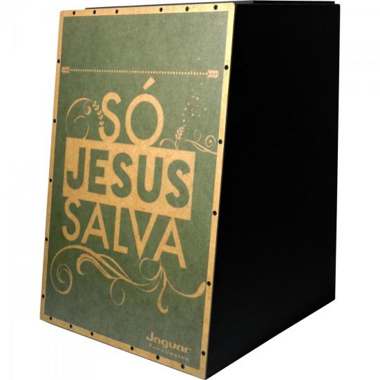 Cajon Eletroacústico Inclinado SÓ JESUS SALVA K2-EQ-012 JAGUAR por 0,00 à vista no boleto/pix ou parcele em até 1x sem juros. Compre na loja Mundomax!