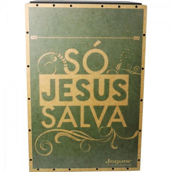 Cajon Eletroacústico Inclinado SÓ JESUS SALVA K2-EQ-012 JAGUAR por 0,00 à vista no boleto/pix ou parcele em até 1x sem juros. Compre na loja Mundomax!