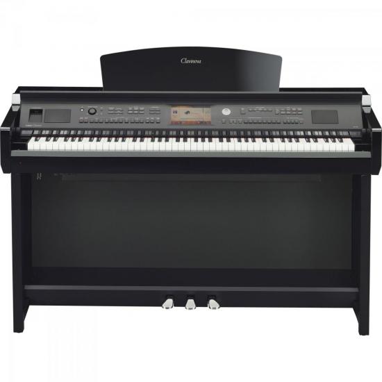 Piano Digital YAMAHA Clavinova CVP-705PE Polish Ebony por 0,00 à vista no boleto/pix ou parcele em até 1x sem juros. Compre na loja Mundomax!
