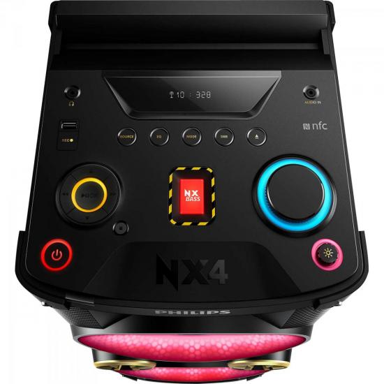 Mini System 900W com Bluetooth + NFC NTX400X/78 Preto PHILIPS por 0,00 à vista no boleto/pix ou parcele em até 1x sem juros. Compre na loja Mundomax!