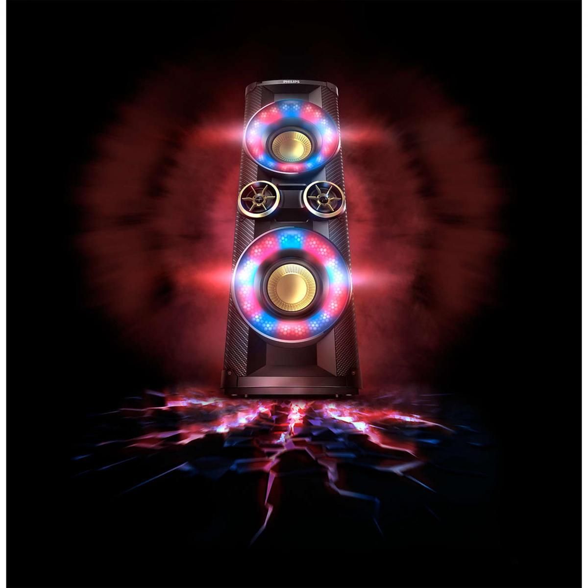 Don’t speak Listen. nanoSOUNDS Mini System 2200W com Bluetooth + Fone de Ouvido NTX600X/78 Preto