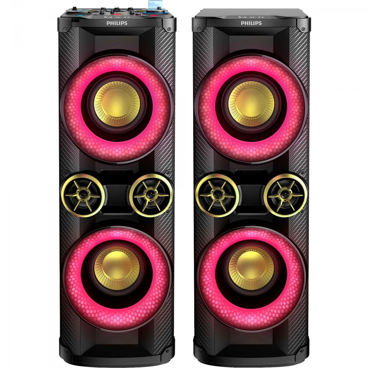 Mini System 3200W com Bluetooth NTX800X/78 Preto PHILIPS - Mundomax