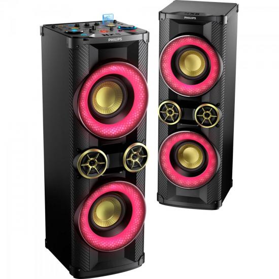 Mini System 3200W com Bluetooth NTX800X/78 Preto PHILIPS - Mundomax