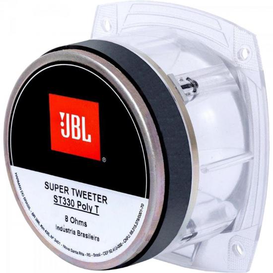 Super Tweeter com Tecnologia PolyT ST330 Transparente JBL por 0,00 à vista no boleto/pix ou parcele em até 1x sem juros. Compre na loja Mundomax!