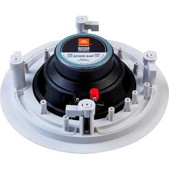 Arandela 6\" JBL 6FR2R 25W Redonda Branca - Par por 439,00 à vista no boleto/pix ou parcele em até 10x sem juros. Compre na loja Mundomax!