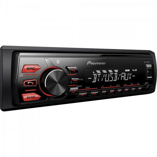 Auto Rádio USB/AM/FM/Bluetooth MVH-288BT Preto PIONEER por 0,00 à vista no boleto/pix ou parcele em até 1x sem juros. Compre na loja Mundomax!