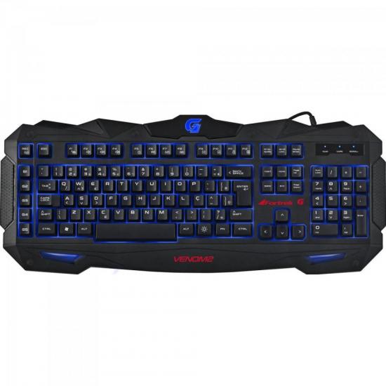 Teclado Gamer Multimídia SPIDER VENOM 2 GK-705 Preto/Vermelho