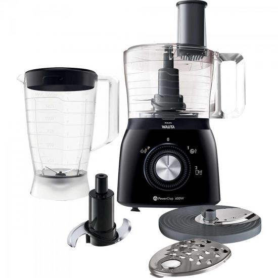 Processador de Alimentos com Liquidificador RI7630/91 110V Preto PHILIPS por 0,00 à vista no boleto/pix ou parcele em até 1x sem juros. Compre na loja Mundomax!