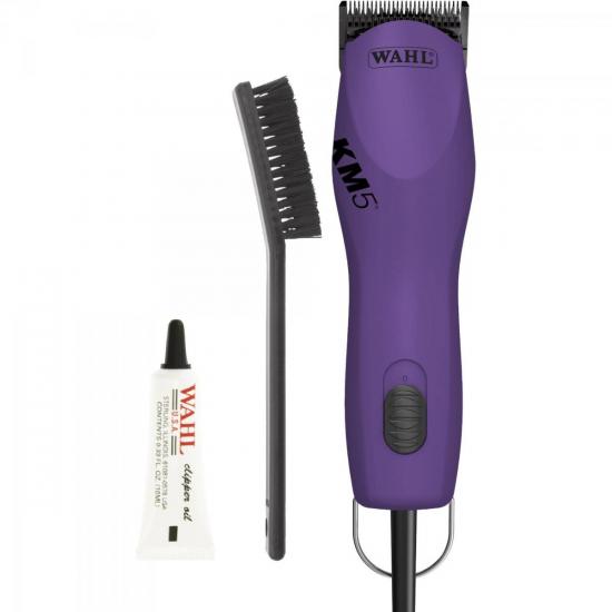 Máquina de Tosa KM05 Bivolt Lílas WAHL por 0,00 à vista no boleto/pix ou parcele em até 1x sem juros. Compre na loja Mundomax!