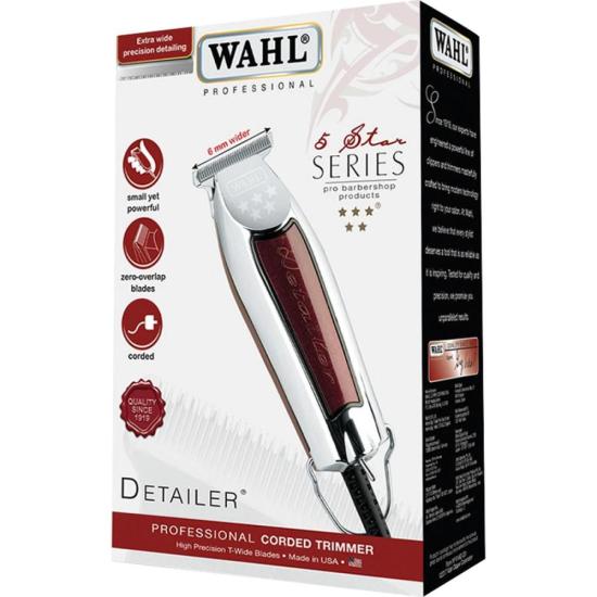 Máquina de Acabamento Wahl Detailer Bivolt por 675,99 à vista no boleto/pix ou parcele em até 10x sem juros. Compre na loja Mundomax!