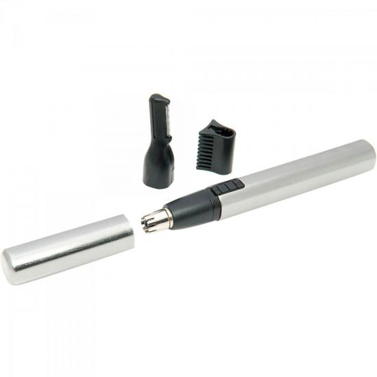 Mini Aparador de Pelos Faciais MICRO GROOMSMAN LITHIUM Cinza/Preto WAHL por 0,00 à vista no boleto/pix ou parcele em até 1x sem juros. Compre na loja Mundomax!