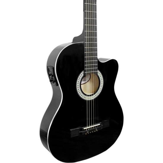 Violão Giannini SF14 CEQ Eletroacústico Aço Preto por 599,00 à vista no boleto/pix ou parcele em até 10x sem juros. Compre na loja Mundomax!