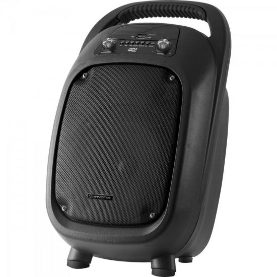 Caixa Multiuso Portátil 100W Bluetooth/MicroSD/USB/FM GO!100 c/ Bateria por 440,00 à vista no boleto/pix ou parcele em até 10x sem juros. Compre na loja Mundomax!