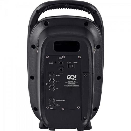 Caixa Multiuso Portátil 100W Bluetooth/MicroSD/USB/FM GO!100 c/ Bateria por 440,00 à vista no boleto/pix ou parcele em até 10x sem juros. Compre na loja Mundomax!
