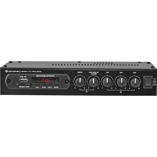 Amplificador 50W com Bluetooth VERSATIL PRO-500 Preto HAYONIK (59639)