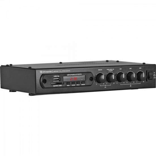 Amplificador 50W com Bluetooth VERSATIL PRO-500 Preto HAYONIK por 0,00 à vista no boleto/pix ou parcele em até 1x sem juros. Compre na loja Mundomax!