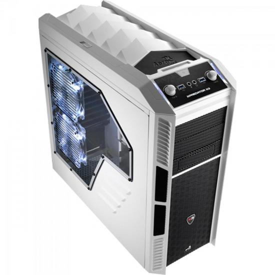 Gabinete Gamer Mid Tower XPREDATOR X3 EN57110 Branco AEROCOOL por 0,00 à vista no boleto/pix ou parcele em até 1x sem juros. Compre na loja Mundomax!