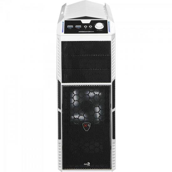 Gabinete Gamer Mid Tower XPREDATOR X1 EN57080 Branco AEROCOOL por 0,00 à vista no boleto/pix ou parcele em até 1x sem juros. Compre na loja Mundomax!