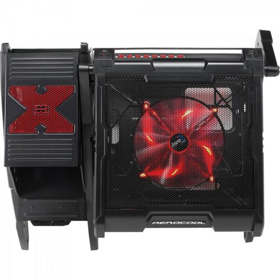 Gabinete Gamer OPEN STRIKE X AIR EN56830 Preto Vermelho AEROCOOL Mundomax