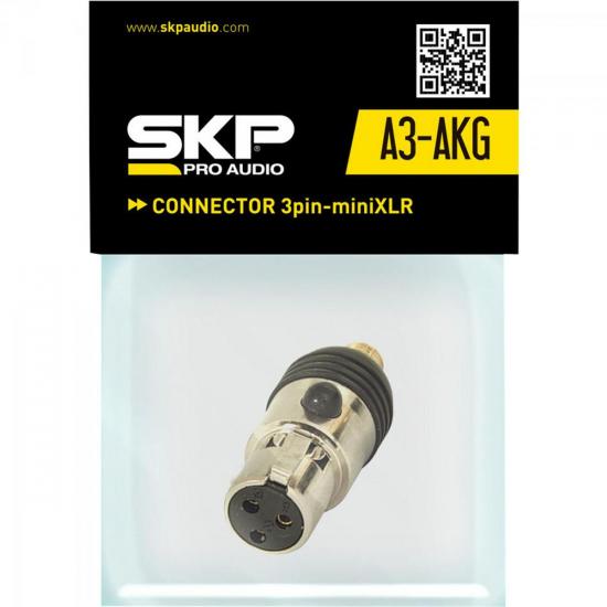 Adaptador XLR x MINI XLR A3-AKG Prata SKP por 0,00 à vista no boleto/pix ou parcele em até 1x sem juros. Compre na loja Mundomax!