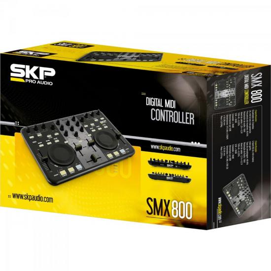 Mesa de Som para DJ 2 Canais SMX-800 Preta SKP por 0,00 à vista no boleto/pix ou parcele em até 1x sem juros. Compre na loja Mundomax!