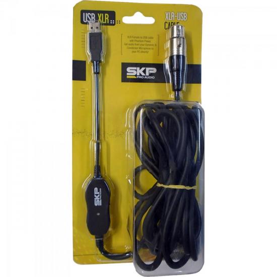 Cabo para Microfone XLR(F) x USB USBXLR Preto SKP por 0,00 à vista no boleto/pix ou parcele em até 1x sem juros. Compre na loja Mundomax!