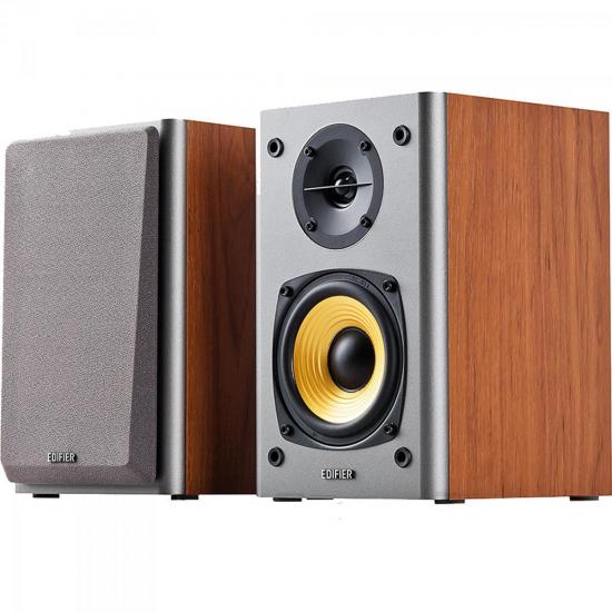 Caixa Multimídia 2.0 com Woofer 24W RMS R1000T4 Cinza/Amadeirado EDIFIER por 0,00 à vista no boleto/pix ou parcele em até 1x sem juros. Compre na loja Mundomax!