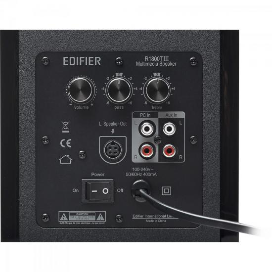 Caixa Multimídia 2.0 Bluetooth com Woofer 70W RMS R1800BT Preta EDIFIER por 0,00 à vista no boleto/pix ou parcele em até 1x sem juros. Compre na loja Mundomax!