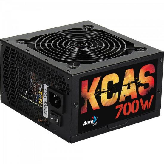 Fonte ATX KCAS 700W 80 Plus Bronze PFC Ativo AEROCOOL (59766)