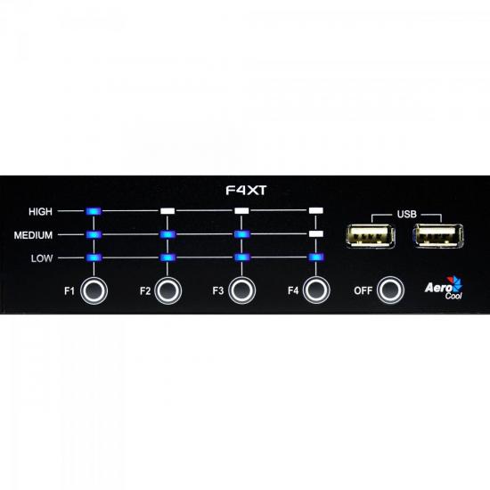 Painel Digital F4XT EN55390 Preto AEROCOOL por 0,00 à vista no boleto/pix ou parcele em até 1x sem juros. Compre na loja Mundomax!