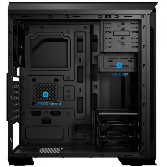 Gabinete Gamer Mid Tower AERO-500 WINDOW EN55576 Preto AEROCOOL por 266,90 à vista no boleto/pix ou parcele em até 10x sem juros. Compre na loja Mundomax!