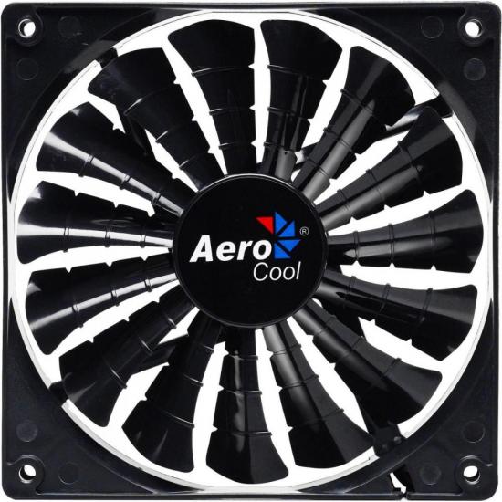 Cooler Fan 12cm SHARK BLACK EDITION LED EN55413 Preto AEROCOOL (59796)