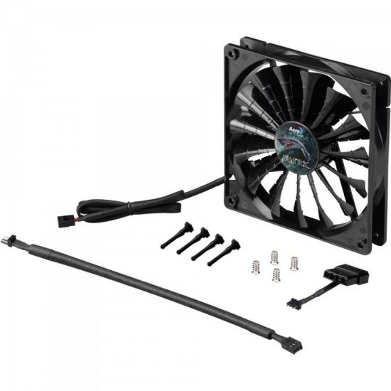 Cooler Fan 12cm SHARK BLACK EDITION LED EN55413 Preto AEROCOOL por 66,90 à vista no boleto/pix ou parcele em até 2x sem juros. Compre na loja Mundomax!