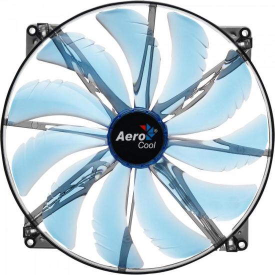Cooler Fan 20cm SILENT MASTER LED EN55642 Azul AEROCOOL (59800)