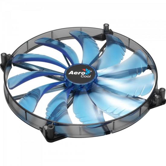 Cooler Fan 20cm SILENT MASTER LED EN55642 Azul AEROCOOL por 0,00 à vista no boleto/pix ou parcele em até 1x sem juros. Compre na loja Mundomax!