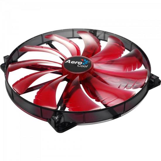 Cooler Fan 20cm SILENT MASTER LED EN55659 Vermelho AEROCOOL por 66,90 à vista no boleto/pix ou parcele em até 2x sem juros. Compre na loja Mundomax!
