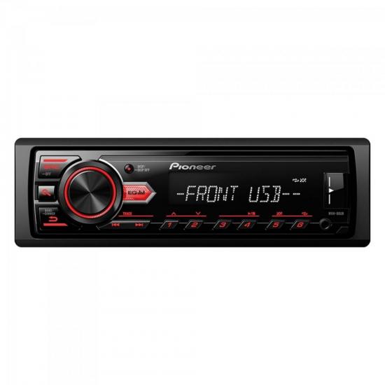 Auto Rádio USB/AM/FM MVH-088UB Preto PIONEER por 0,00 à vista no boleto/pix ou parcele em até 1x sem juros. Compre na loja Mundomax!
