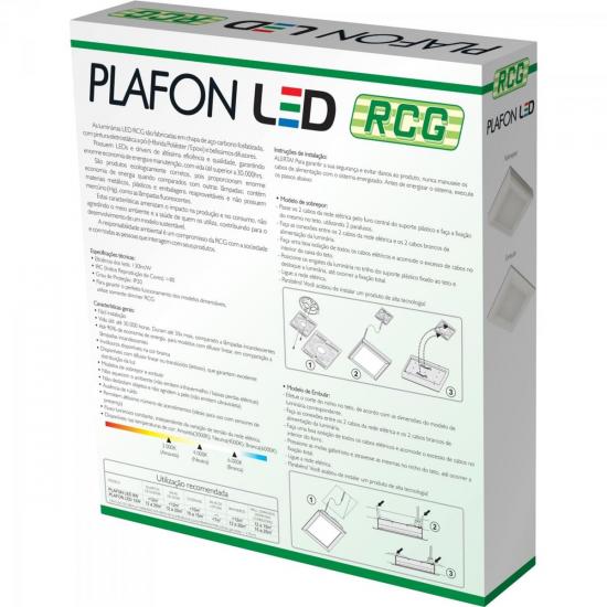 Plafon LED 8W 2L Bivolt 6000K LED LINE Branco RCG por 0,00 à vista no boleto/pix ou parcele em até 1x sem juros. Compre na loja Mundomax!