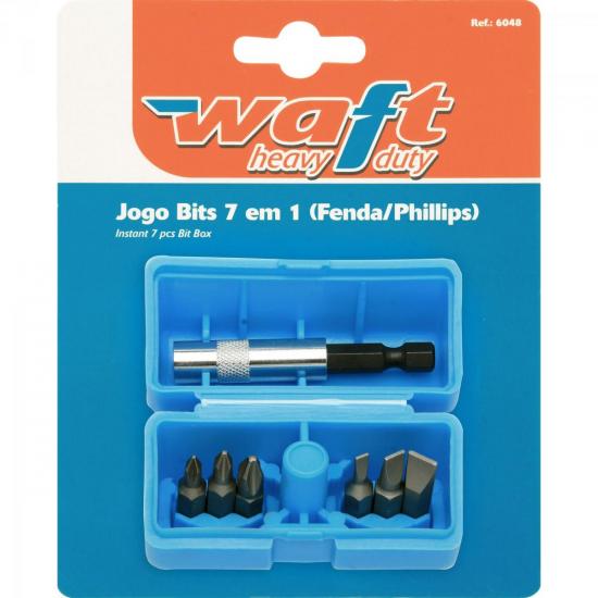 Jogo de Chaves 7 em 1 FENDA/PHILIPS Azul WAFT por 0,00 à vista no boleto/pix ou parcele em até 1x sem juros. Compre na loja Mundomax!