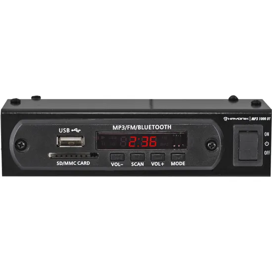 Módulo Pré Amplificador Hayonik MP3 1000BT C/ FM/USB/MP3/Bluetooth por 160,99 à vista no boleto/pix ou parcele em até 6x sem juros. Compre na loja Mundomax!